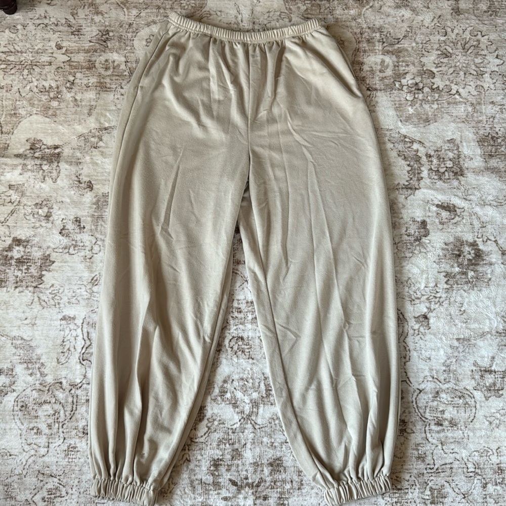 Cream Sweatpants